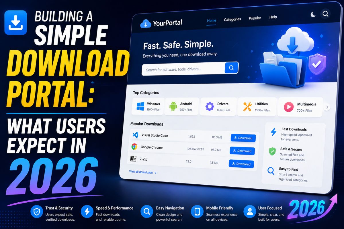 Building a Simple Download Portal: What Users Expect in 2026