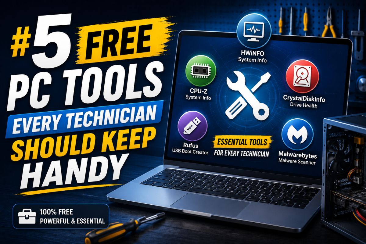 5 Free PC Tools Every Technician Should Keep Handy