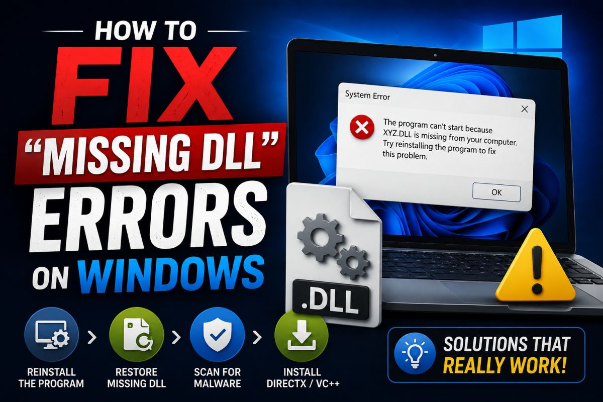 How to Fix “Missing DLL” Errors on Windows
