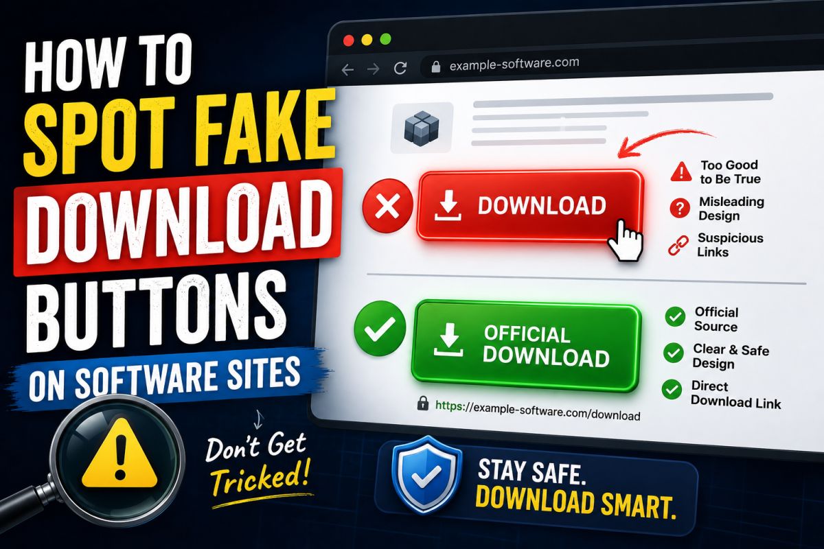 How to Spot Fake Download Buttons on Software Sites