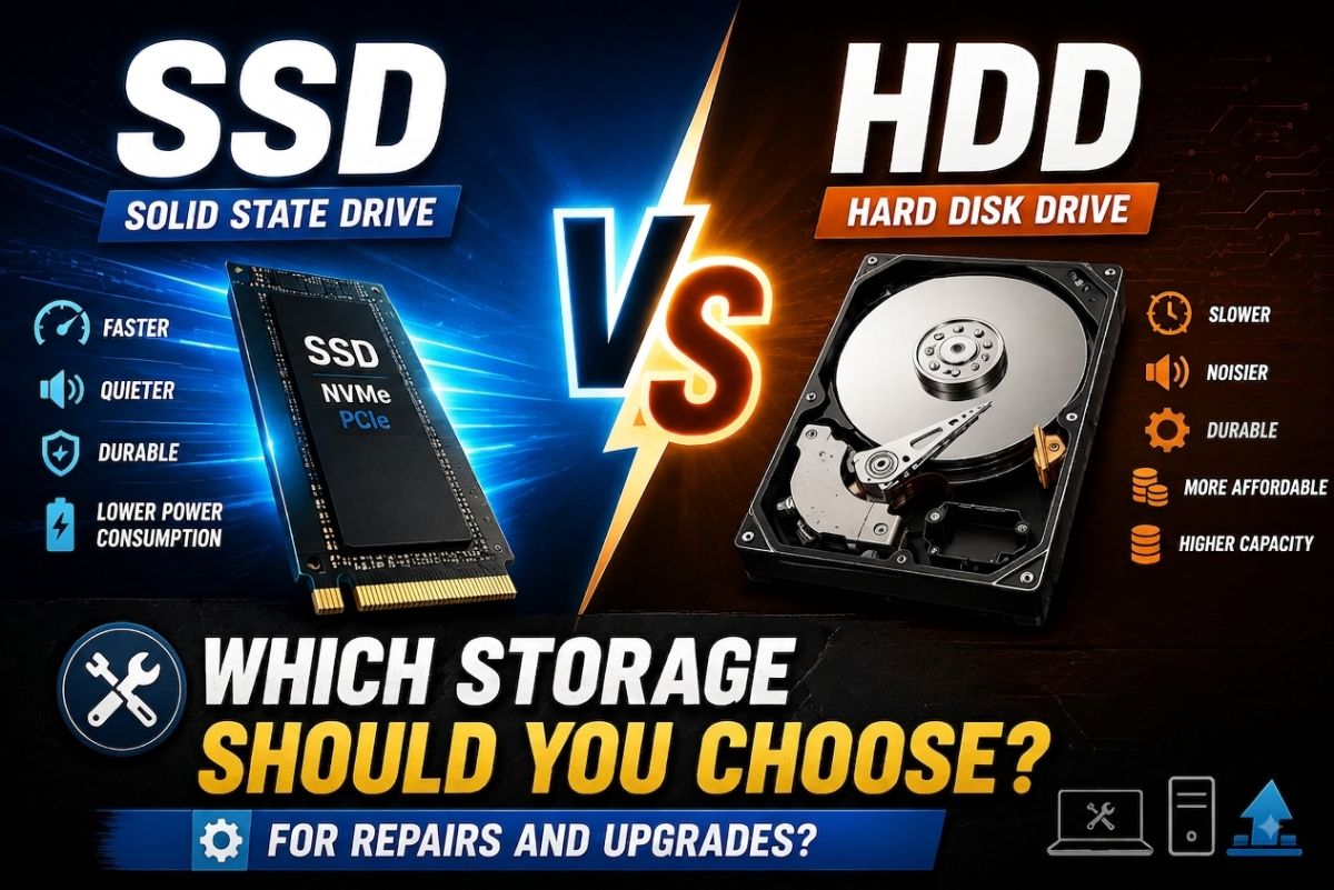 SSD vs HDD: Which Storage Should You Choose for Repairs and Upgrades?