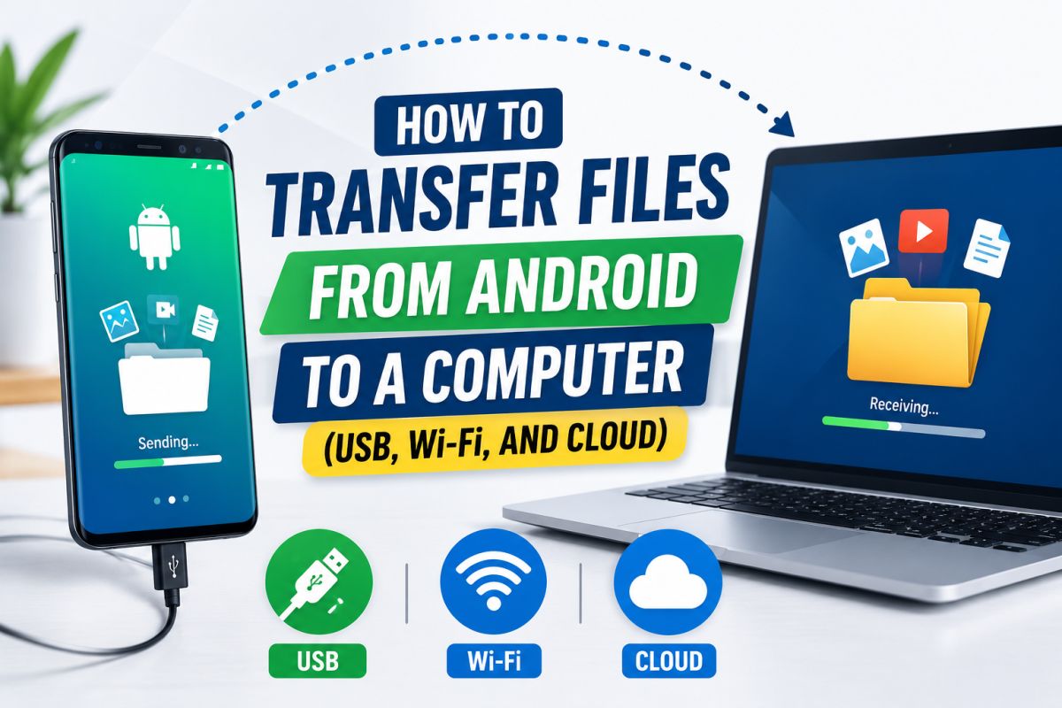 How to Transfer Files from Android to a Computer (USB, Wi‑Fi, and Cloud)
